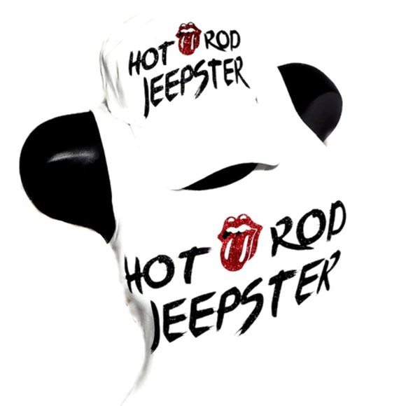 Hot Rod Jeepster on a White Fitted Tank. - Picture 3 of 4